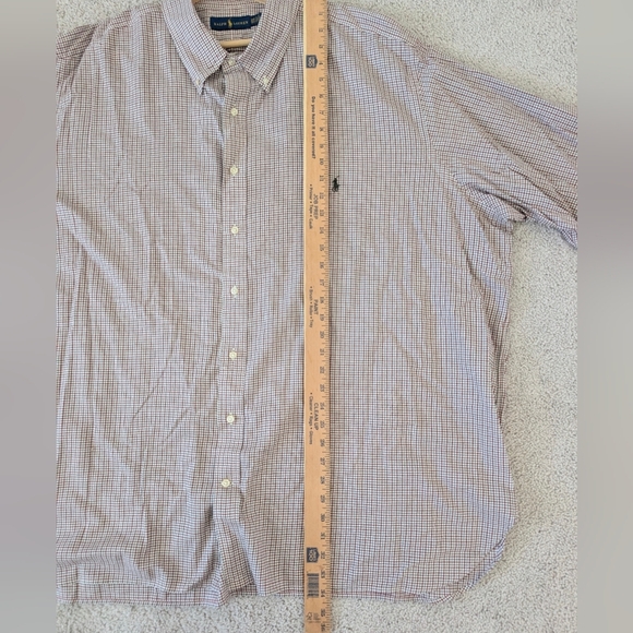 Men's Polo Ralph Lauren Long Sleeve Button up Red/Green Plaid Size 3XB - Picture 9 of 9